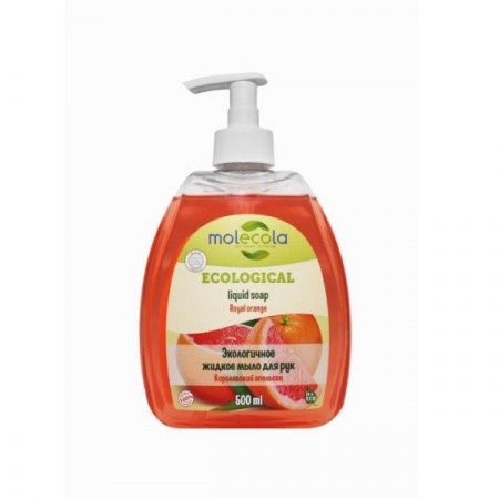 MOLECOLA - Жидкое мыло для рук Королевский апельсин экологичное, 500 мл