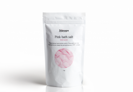 Marespa - Розовая гималайская соль для ванны (мелкий помол), 1 кг