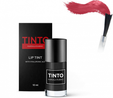 TINTO - Пленочный тинт для губ на основе минеральных пигментов MARSALA RUBINO