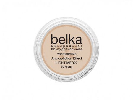 Belka - mini Минеральная BB-пудра-основа, увлажнение и Anti-pollution, SPF30 ТОН LIGHT-MED22