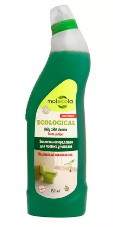MOLECOLA - Средство для чистки унитазов и сантехники Зеленый можжевельник экологичное, 750 мл