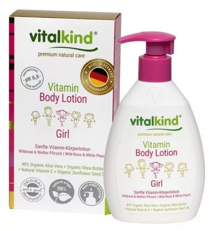 vitalkind Витаминное молочко для тела для девчонок, 200 мл
