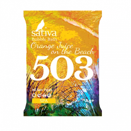 Sativa №503 Пена для ванны "Апельсиновый фреш на пляже" 15г