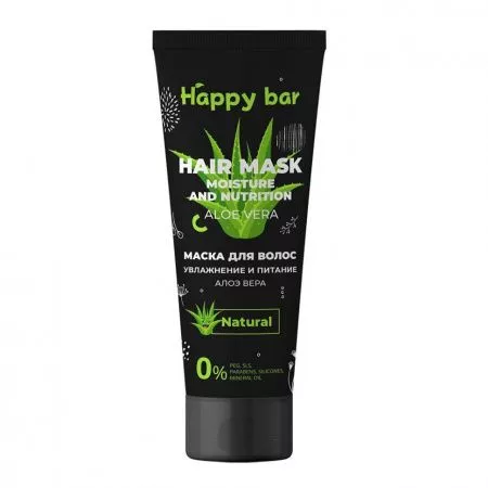 HAPPY BAR - Маска для волос увлажняющая "АЛОЭ ВЕРА", 250 мл